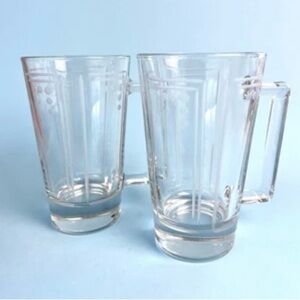 Princess House Aston Crystal Beer Mug Set